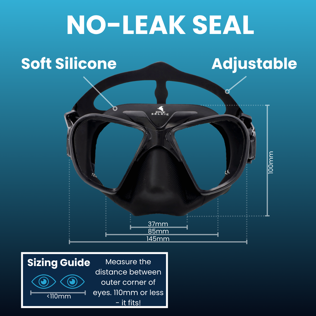 Masque d'Apnée à Volume Ultra-Réduit - 65 cm³